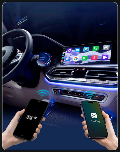 SM6350 Ai Box Android 15.0 8GB+126GB CarPlay Tv Box Support Youtube Netfilx IPTV GNSS Wireless CarPlay Android Auto Wireless