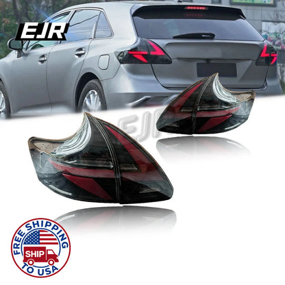 EJR Car Lights For Toyota Venza 2009-2013 Taillight Assembly Modified LED Rear Tail lights Turn Signal Light Auto Lamp